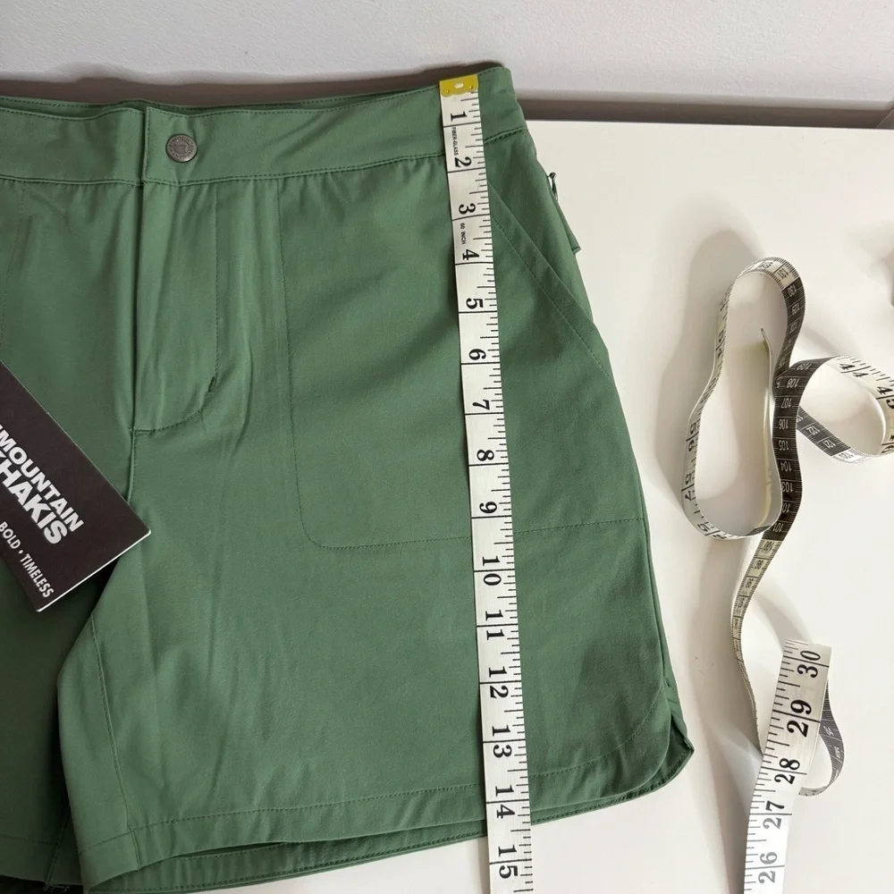 Mountain Khakis Green Lagoon Trail Shorts Classic Fit- Size 4 NWT - Picture 15 of 16